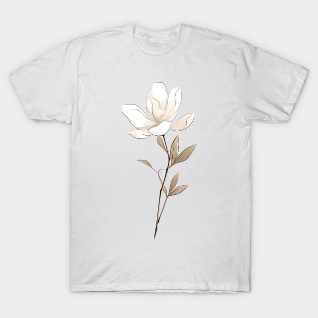 Magnolia Flower T-Shirt by tysonstreet